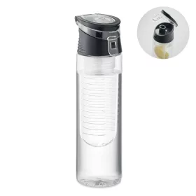 Sticlă de apă din RPET cu infuzor 500ml - Sporttle, Negru