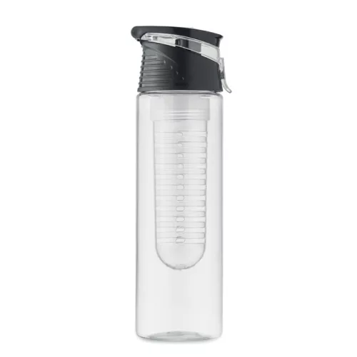 Sticlă de apă din RPET cu infuzor 500ml - Sporttle, Negru