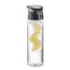 Sticlă de apă din RPET cu infuzor 500ml - Sporttle, Negru