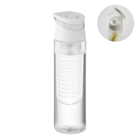 Sticlă de apă din RPET cu infuzor 500ml - Sporttle, Alb