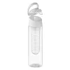 Sticlă de apă din RPET cu infuzor 500ml - Sporttle, Alb