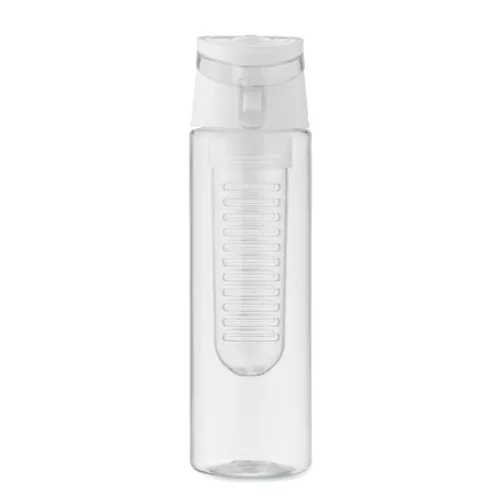 Sticlă de apă din RPET cu infuzor 500ml - Sporttle, Alb