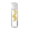 Sticlă de apă din RPET cu infuzor 500ml - Sporttle, Alb