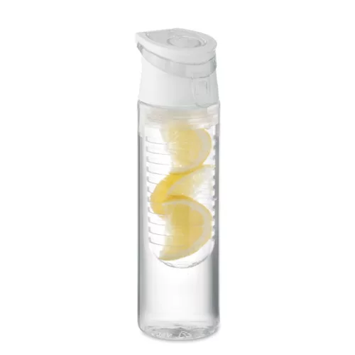 Sticlă de apă din RPET cu infuzor 500ml - Sporttle, Alb