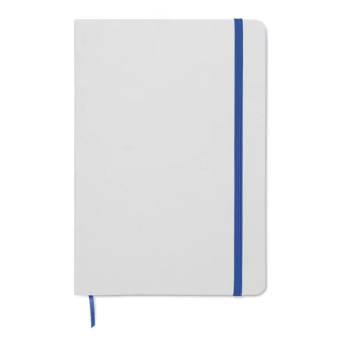 Notes A5 cu copertă tare din carton reciclat - Route White, Albastru