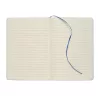 Notes A5 cu copertă tare din carton reciclat - Route White, Albastru