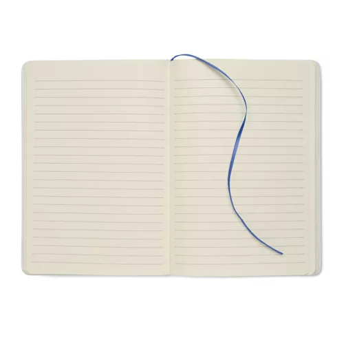 Notes A5 cu copertă tare din carton reciclat - Route White, Albastru