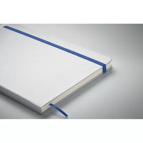 Notes A5 cu copertă tare din carton reciclat - Route White, Albastru
