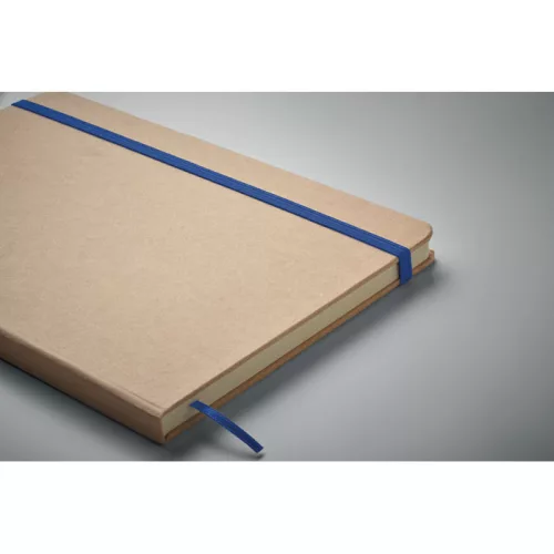 Notes A5 cu copertă tare din carton reciclat - Route, Albastru
