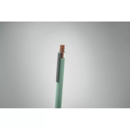 Pix din aluminiu reciclat cu buton din plută - Bergamo II, Verde Mentă