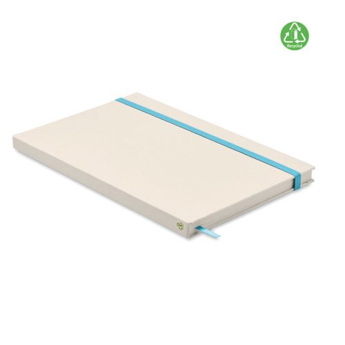 Notes A5 cu copertă tare din cutie de lapte reciclat - Mito Note, Turcoază