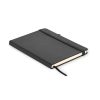 Notebook A5 din piele reciclată - Arpu, Negru