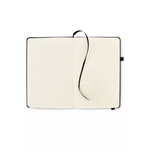 Notebook A5 din piele reciclată - Arpu, Negru