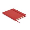 Notebook A5 din piele reciclată - Arpu, Roșu
