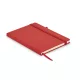Notebook A5 din piele reciclată - Arpu, Roșu