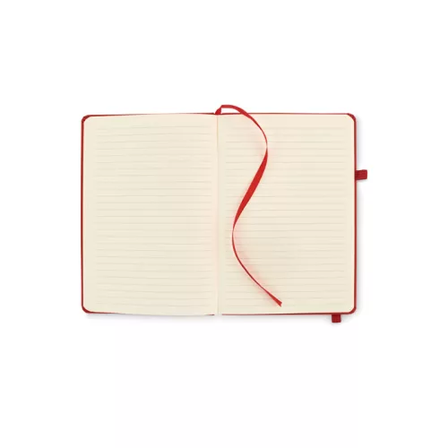 Notebook A5 din piele reciclată - Arpu, Roșu