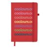 Notebook A5 din piele reciclată - Arpu, Roșu