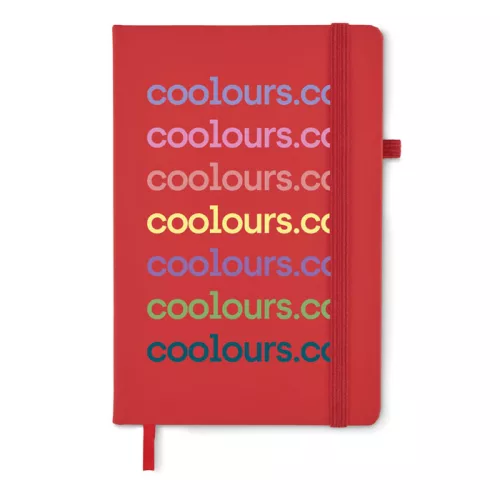 Notebook A5 din piele reciclată - Arpu, Roșu