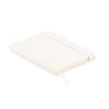 Notebook A5 din piele reciclată - Arpu, Alb 