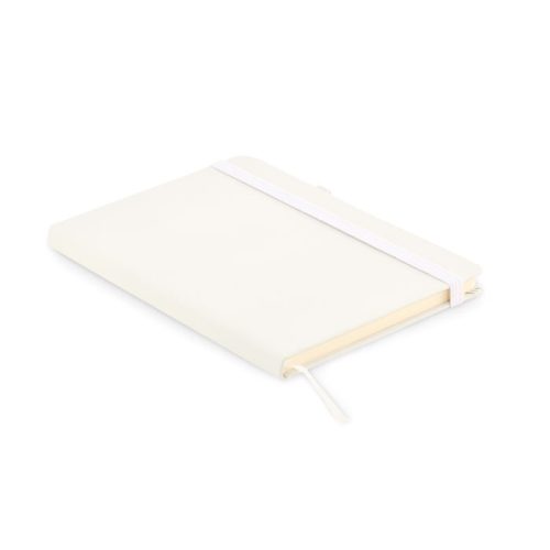 Notebook A5 din piele reciclată - Arpu, Alb 