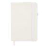 Notebook A5 din piele reciclată - Arpu, Alb 