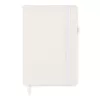 Notebook A5 din piele reciclată - Arpu, Alb 