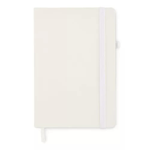Notebook A5 din piele reciclată - Arpu, Alb 