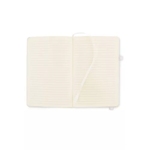 Notebook A5 din piele reciclată - Arpu, Alb 