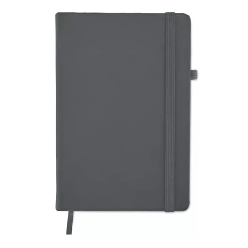 Notebook A5 din piele reciclată - Arpu, Gri piatră