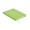 Notebook A5 din piele reciclată - Arpu, Lime