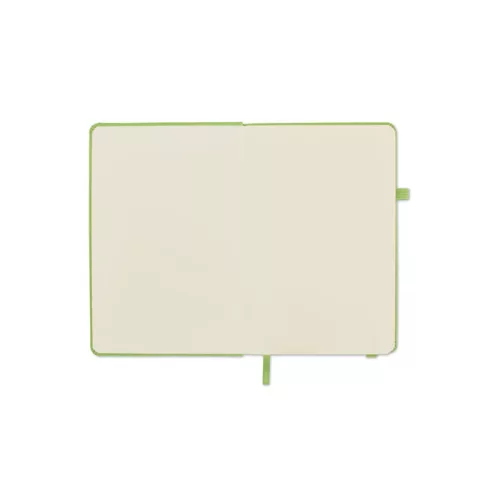 Notebook A5 din piele reciclată - Arpu, Lime