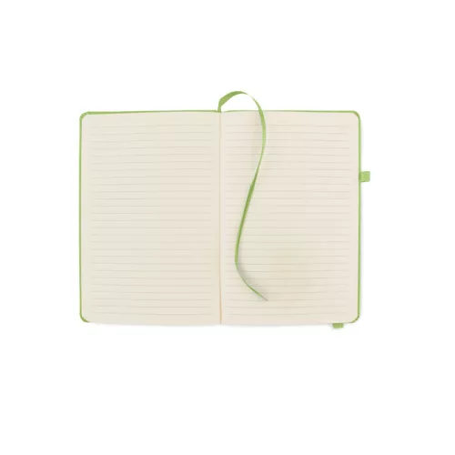 Notebook A5 din piele reciclată - Arpu, Lime