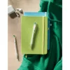 Notebook A5 din piele reciclată - Arpu, Lime