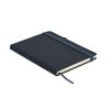 Notebook A5 din piele reciclată - Arpu, Albastru marin francez