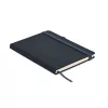 Notebook A5 din piele reciclată - Arpu, Albastru marin francez