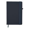 Notebook A5 din piele reciclată - Arpu, Albastru marin francez