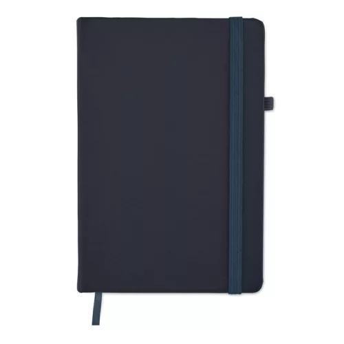 Notebook A5 din piele reciclată - Arpu, Albastru marin francez
