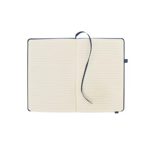 Notebook A5 din piele reciclată - Arpu, Albastru marin francez