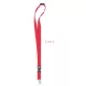 Lanyard din poliester - Event, Roșu