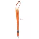 Lanyard din poliester - Event, Portocaliu