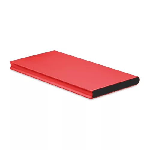 Power Bank din aluminiu 8000 mAh - Powerfalt 8, Roșu