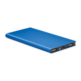   Power Bank din aluminiu 8000 mAh - Powerfalt 8, Albastru regal