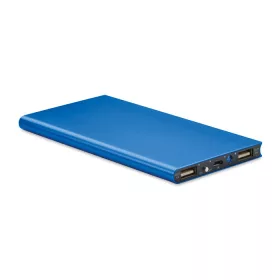   Power Bank din aluminiu 8000 mAh - Powerfalt 8, Albastru regal