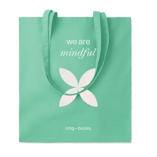 Sacoșă din bumbac "Eco Standard" - 140g, Verde Mentă