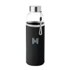 Sticlă de apă cu husă 500ml - Utah Glass, Negru