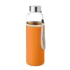 Sticlă de apă cu husă 500ml - Utah Glass, Portocaliu