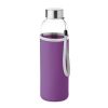 Sticlă de apă cu husă 500ml - Utah Glass, Violet