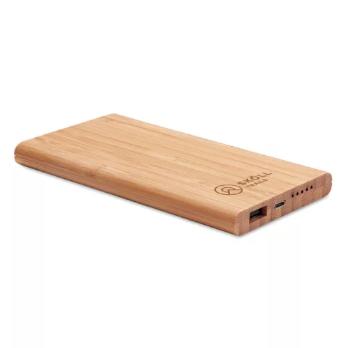 Powerbank din bambus 6000 mAh - Arena